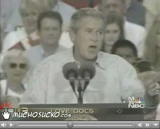 Bush speaks of gyno love